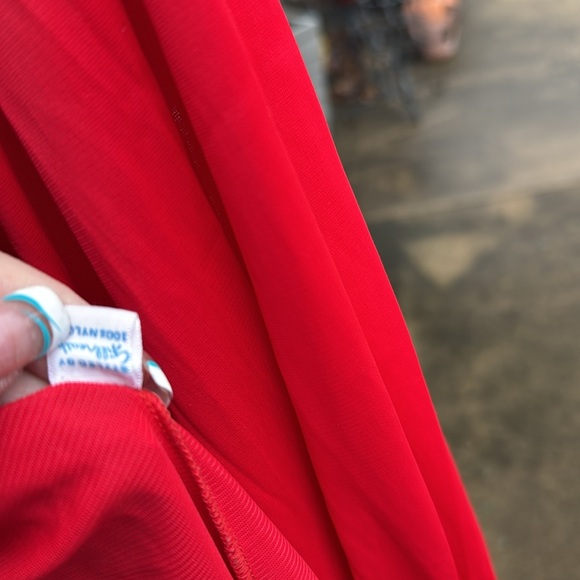 Vintage 1960s ruffled Nylon Lace L Silky Robe - Picture 10 of 10